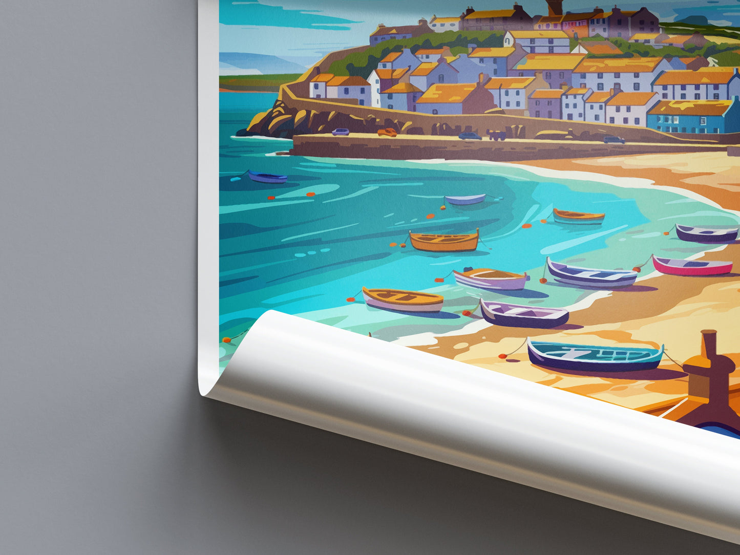 St Ives Travel Print Wall Art St Ives Wall Hanging Home Décor St Ives Gift Art Lovers England Art Lover Gift St Ives Travel Souvenir