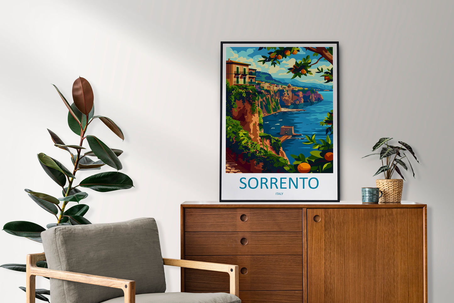Sorrento Travel Print Wall Art Sorrento Wall Hanging Home Décor Sorrento Gift Art Lovers Italy Art Lover Gift Sorrento Print Sorrento Art