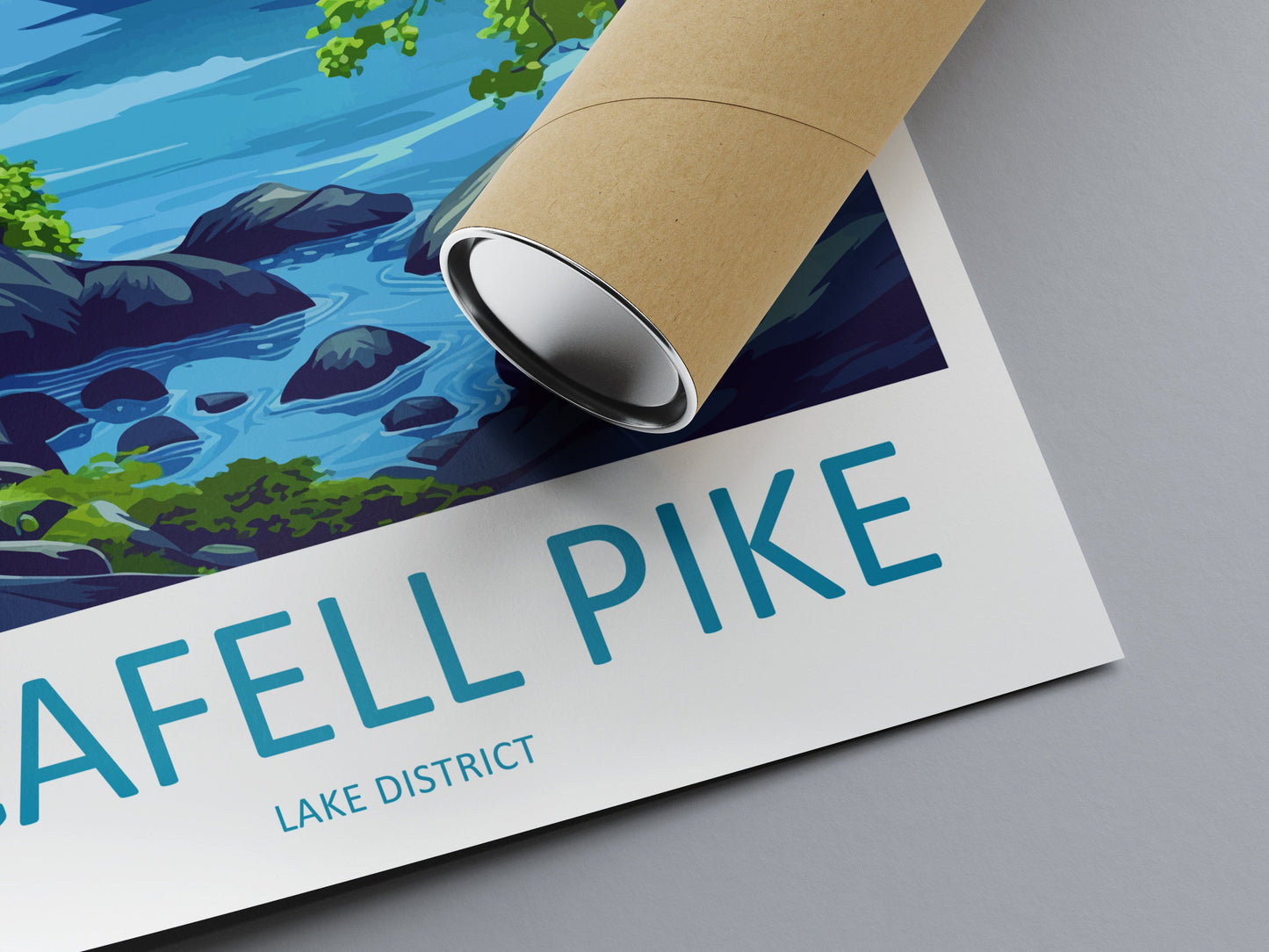 Scafell Pike Travel Print Wall Art Scafell Pike Wall Hanging Home Décor Scafell Pike Gift Art Lovers England Art Lover Gift Scafell Pike