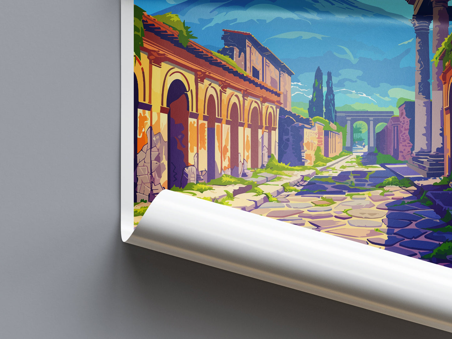 Pompeii Travel Print Wall Art Pompeii Italy Wall Hanging Home Decoration Pompeii Gift Art Lovers Wall Art Print Pompeii Italy Art Pompeii