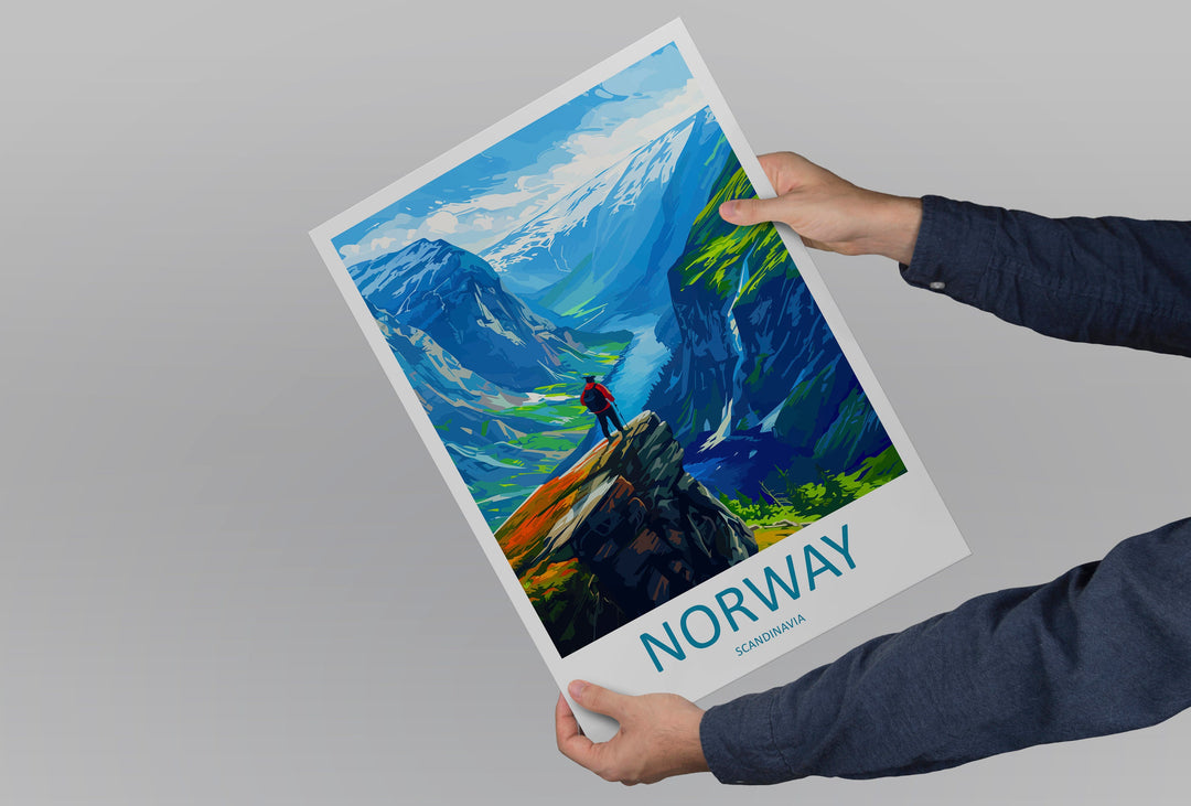 Norway Travel Print The Fjords Norway Home Décor The Fjords Art Print Norwegian Mountains Room Print For Scandinavian Mountains Gift Art