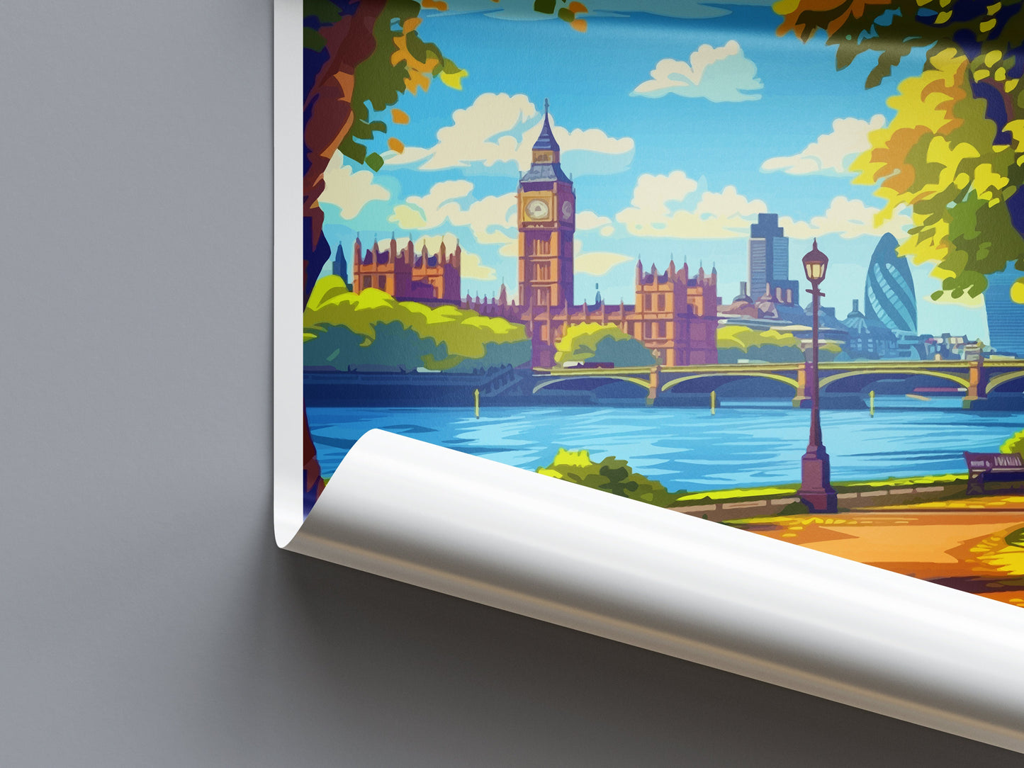 London Travel Print Wall Art London Wall Hanging Home Décor London Gift Art Lovers England Art Lover Gift London Travel Gift