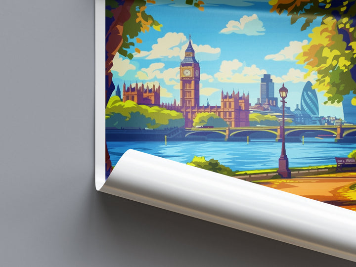 London Travel Print Wall Art London Wall Hanging Home Décor London Gift Art Lovers England Art Lover Gift London Travel Gift