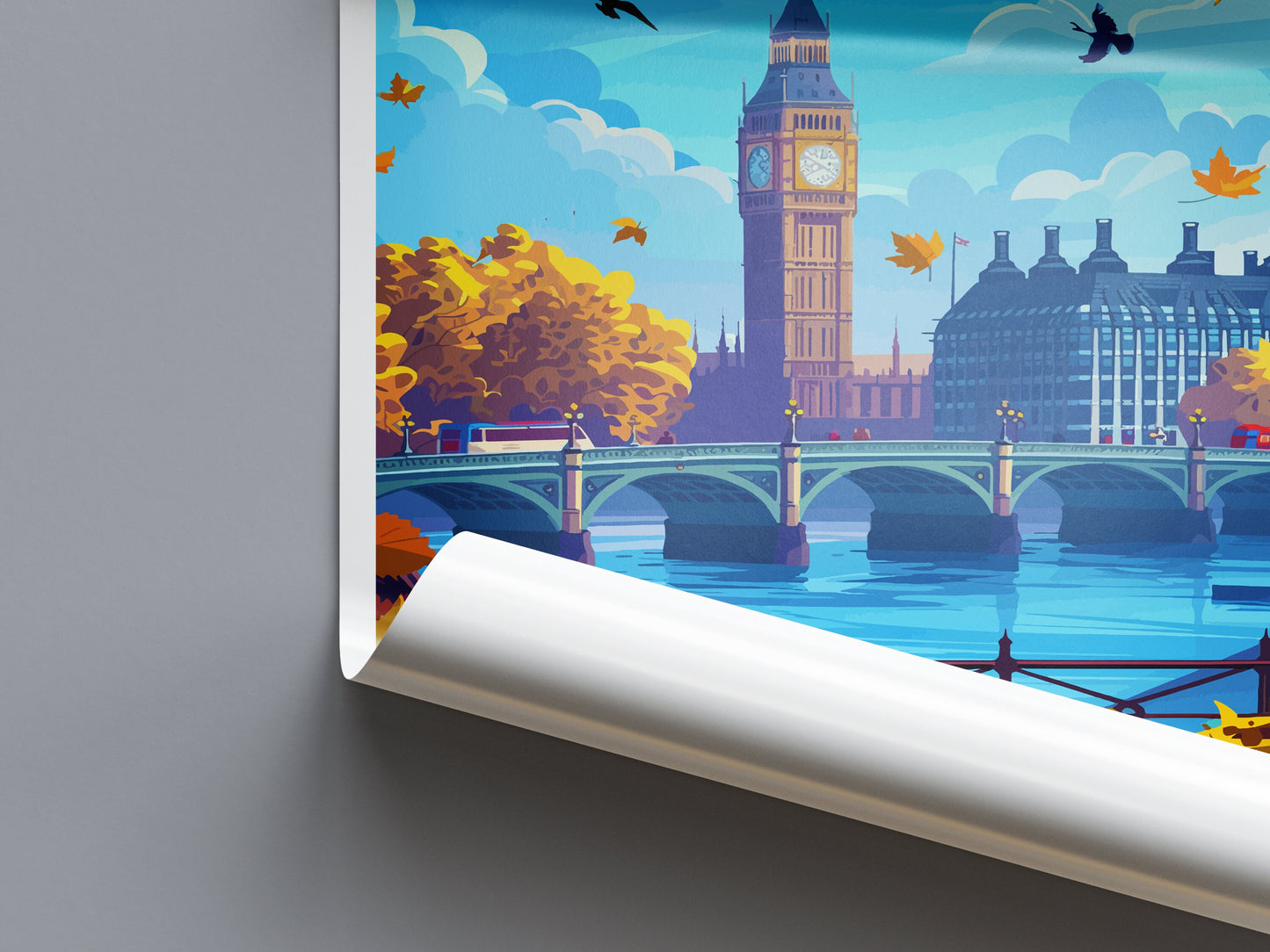 London Travel Print Wall Art London Wall Hanging Home Décor London Gift Art Lovers England Art Lover Gift London Travel Gift