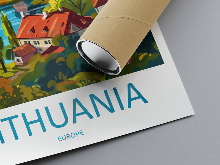 lithuania Travel Print Wall Art lithuania Wall Hanging Home Decoration lithuania Gift Art Lovers Wall Art Print Europe Art Travel Poster