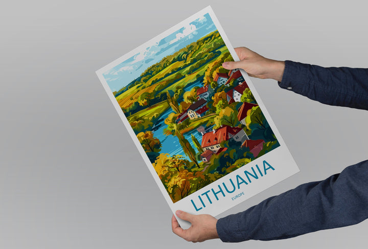 lithuania Travel Print Wall Art lithuania Wall Hanging Home Decoration lithuania Gift Art Lovers Wall Art Print Europe Art Travel Poster