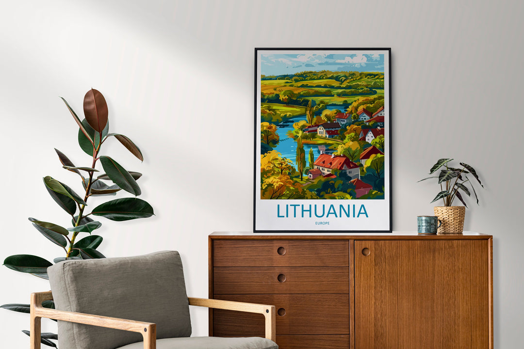 lithuania Travel Print Wall Art lithuania Wall Hanging Home Decoration lithuania Gift Art Lovers Wall Art Print Europe Art Travel Poster