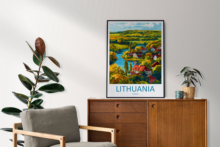 lithuania Travel Print Wall Art lithuania Wall Hanging Home Decoration lithuania Gift Art Lovers Wall Art Print Europe Art Travel Poster