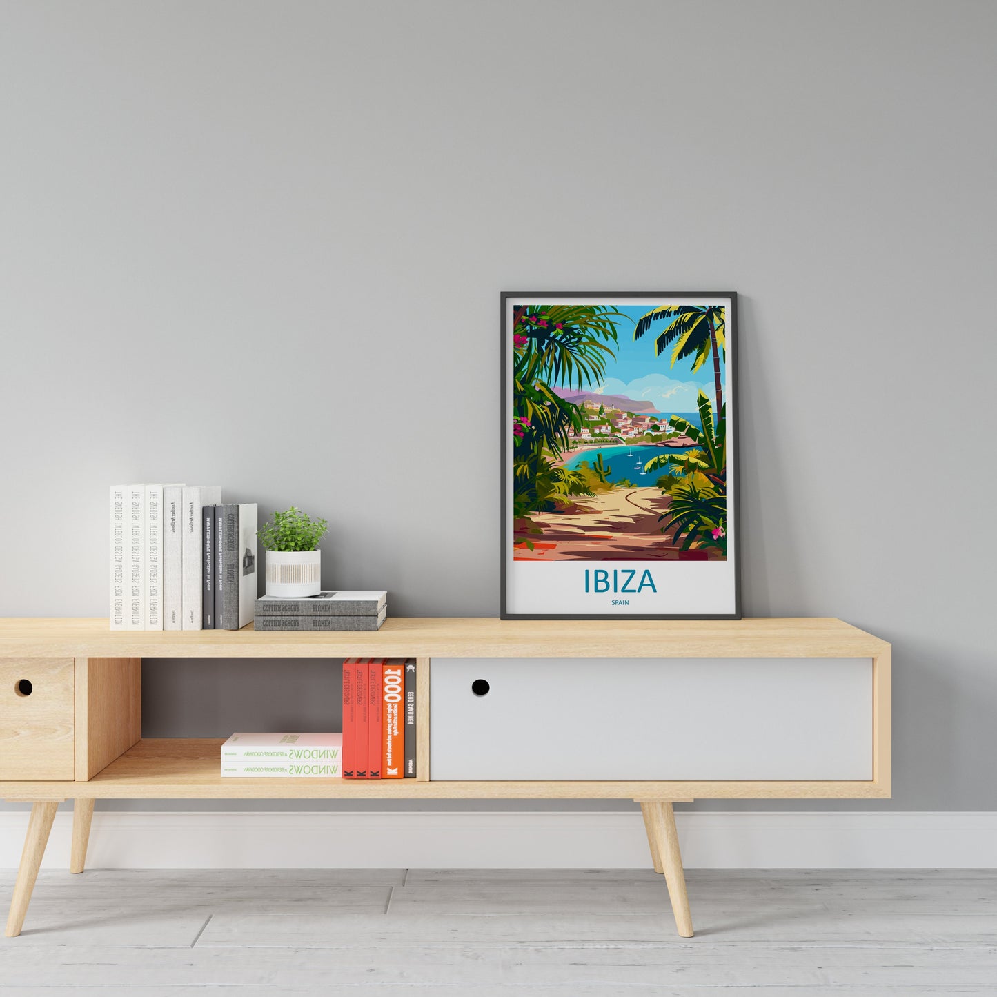 Ibiza Travel Print Wall Art Ibiza Wall Hanging Home Décor Ibiza Gift Art Lovers Spain Art Lover Gift Ibiza Wall Décor Ibiza Spain Print