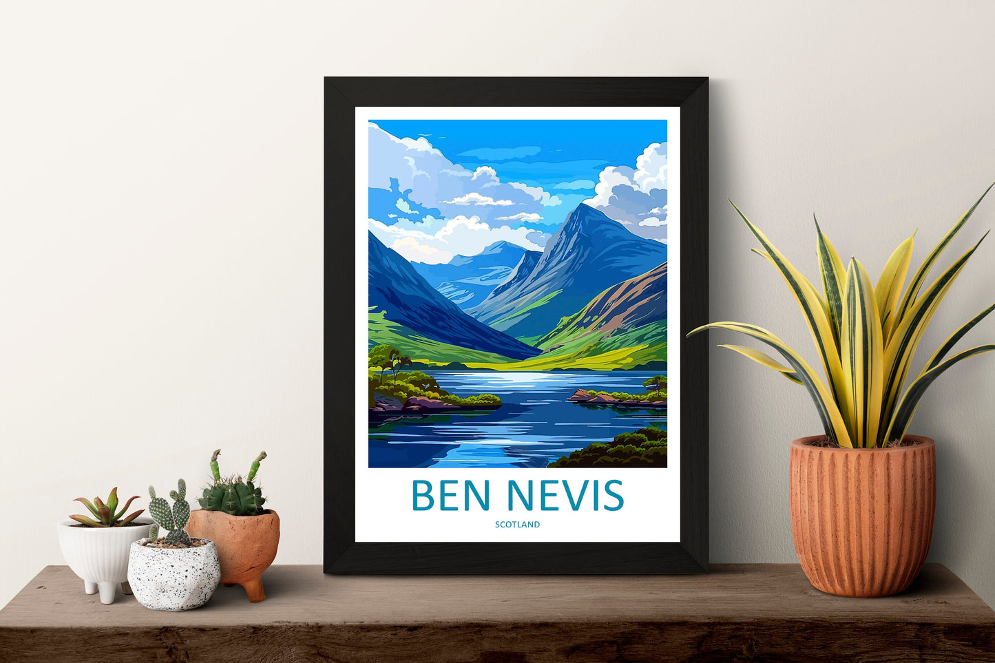 Ben Nevis Travel Print Wall Art Ben Nevis Wall Hanging Home Décor Ben Nevis Gift Art Lovers Scotland Art Lover Gift Ben Nevis Travel Artwork