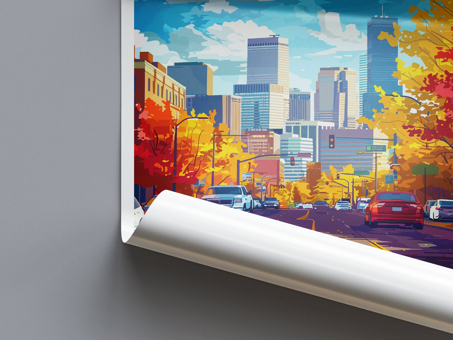 Denver Travel Print Wall Art Denver Wall Hanging Home Décor Denver Gift Art Lovers Colorado Art Gift Lover Print For Denver Lovers Print