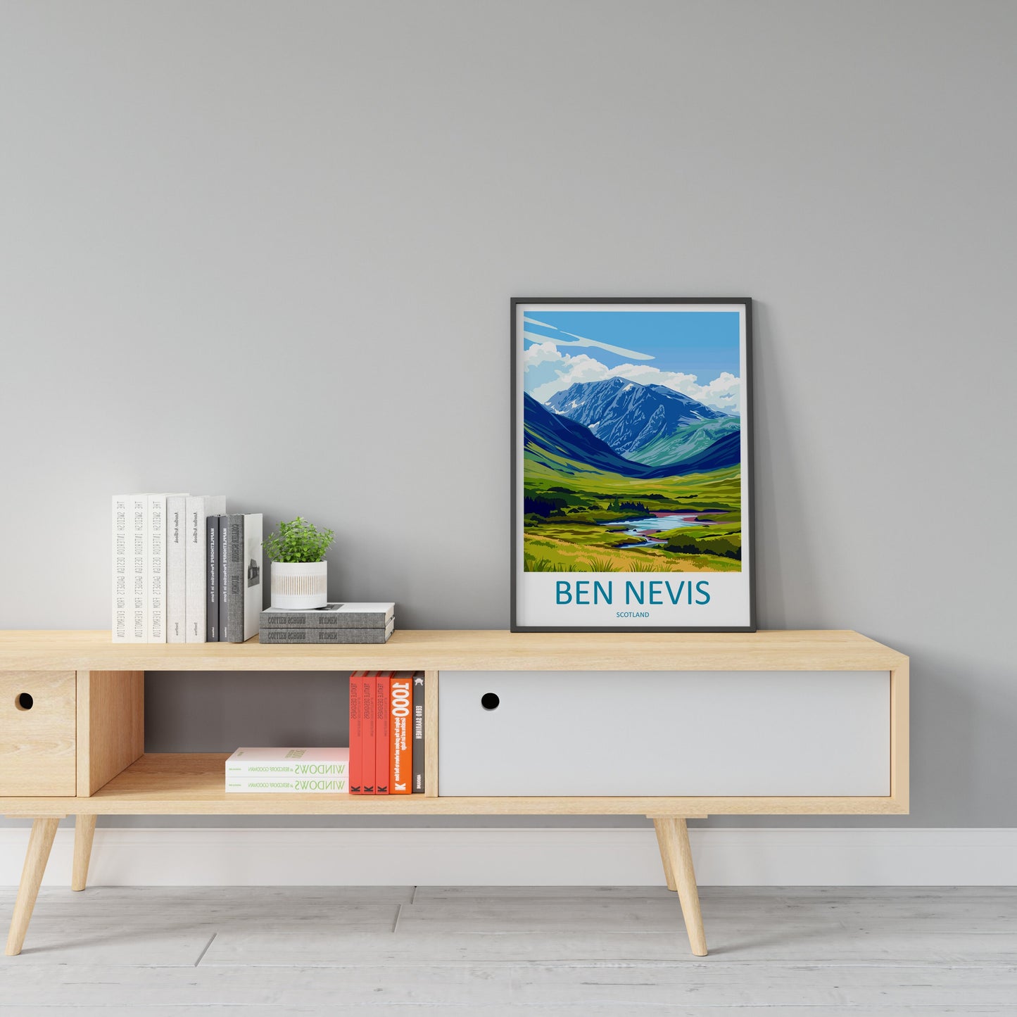 Ben Nevis Travel Print Wall Art Ben Nevis Wall Hanging Home Décor Ben Nevis Gift Art Lovers Scotland Art Lover Gift Ben Nevis Travel Artwork
