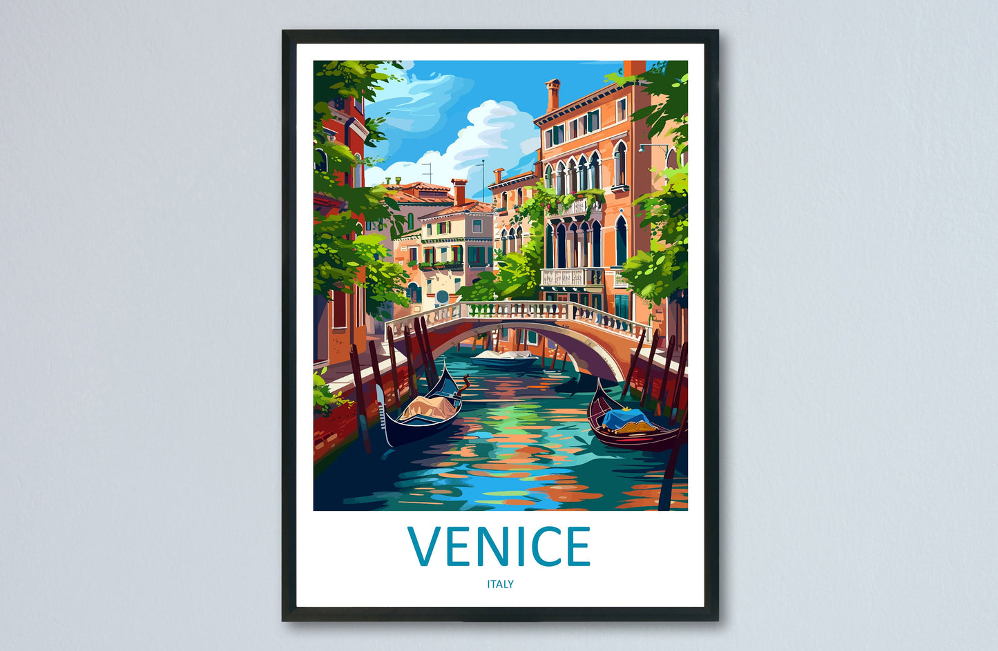 Venice Travel Print Wall Art Venice Italy Wall Hanging Home Decoration Venice Gift Art Lovers Wall Art Print Venice Italy St. Mark's Square