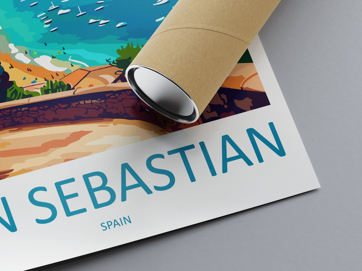 San Sebastian Travel Print Wall Art San Sebastian Wall Hanging Home Décor San Sebastian Gift Art Lovers Spain Art Lover Gift San Sebastian
