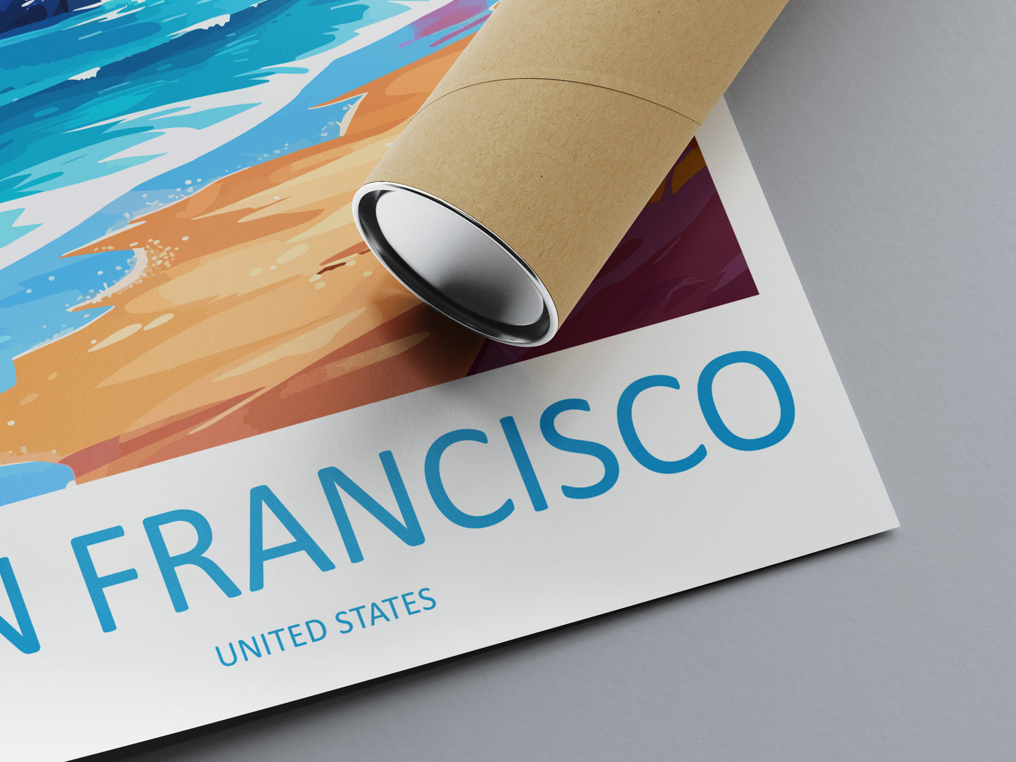 San Francisco Golden Gate Travel Print Wall Art San Francisco Wall Hanging Home Décor San Francisco Gift Art Lovers California Art Lover