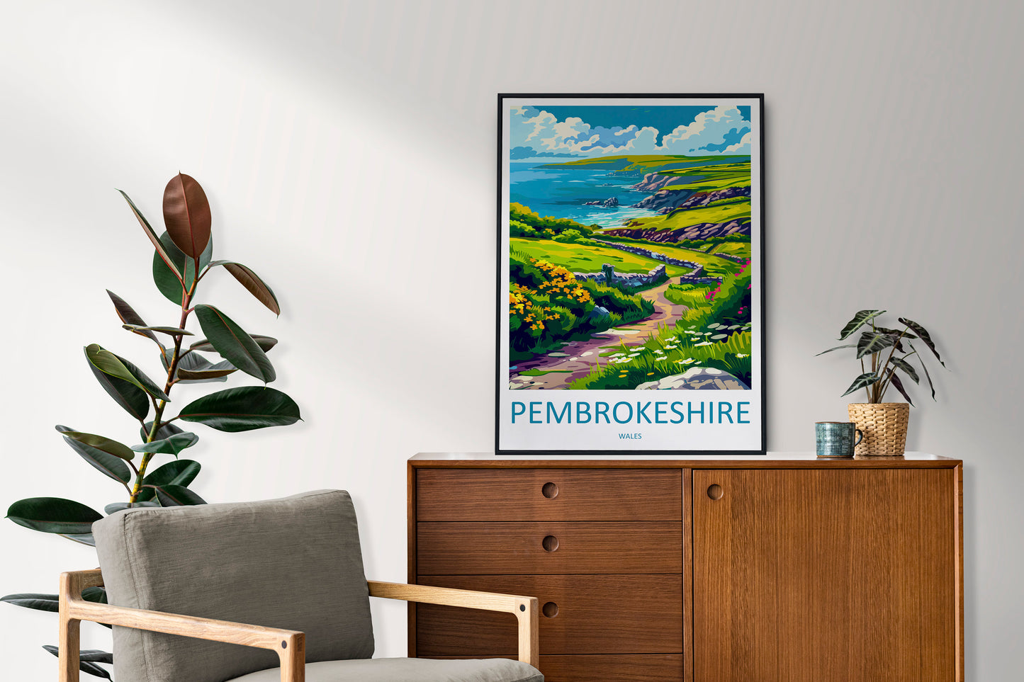 Pembrokeshire Print Pembrokeshire Home Decor Landscape Art Print Pembrokeshire Wall Art Nature Enthusiast Gift Wall Hanging Pembrokeshire