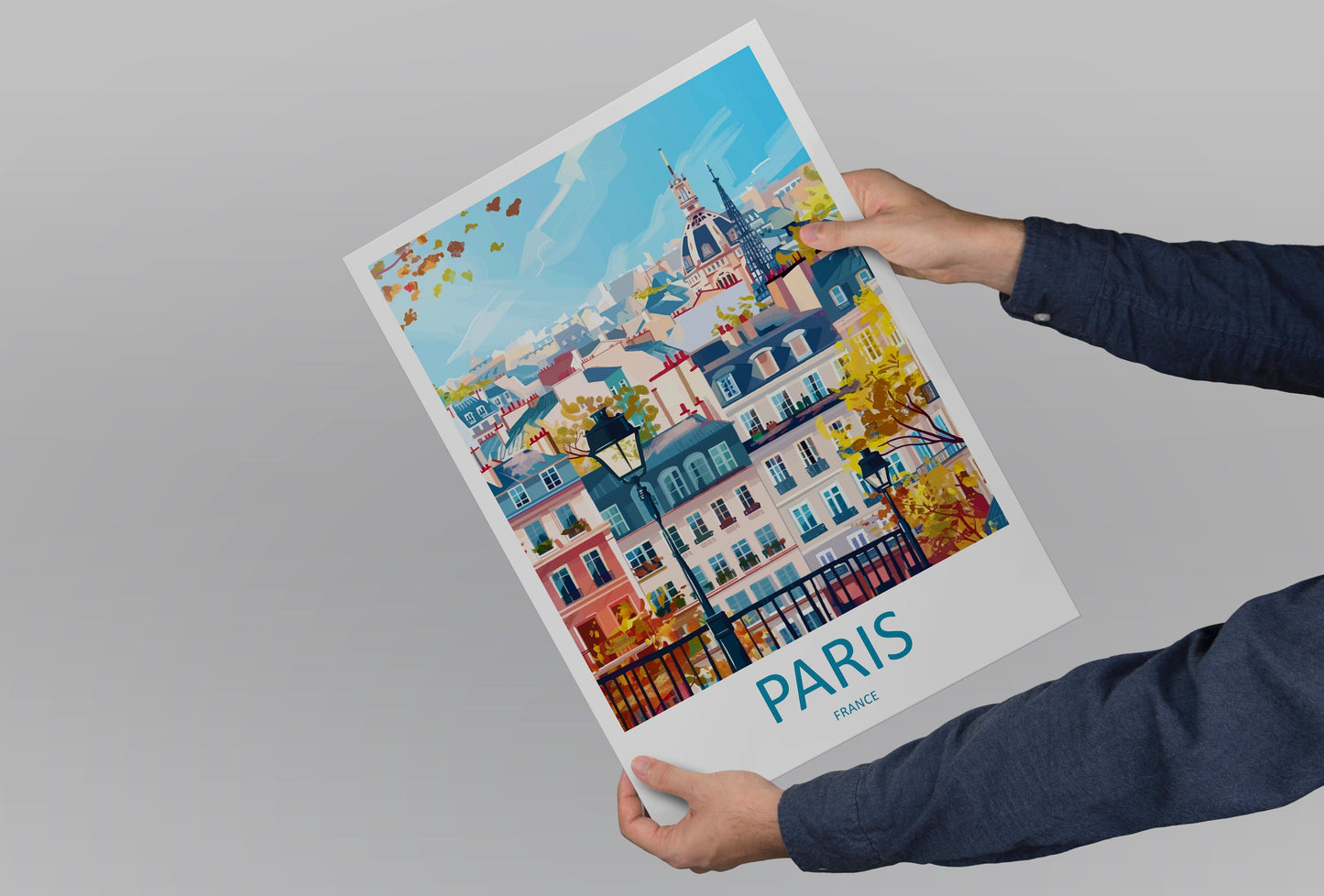 Paris Travel Print Wall Art Paris Wall Hanging Home Décor Paris Gift Art Lovers France Art Lover Gift Paris Print France Wall Art Décor