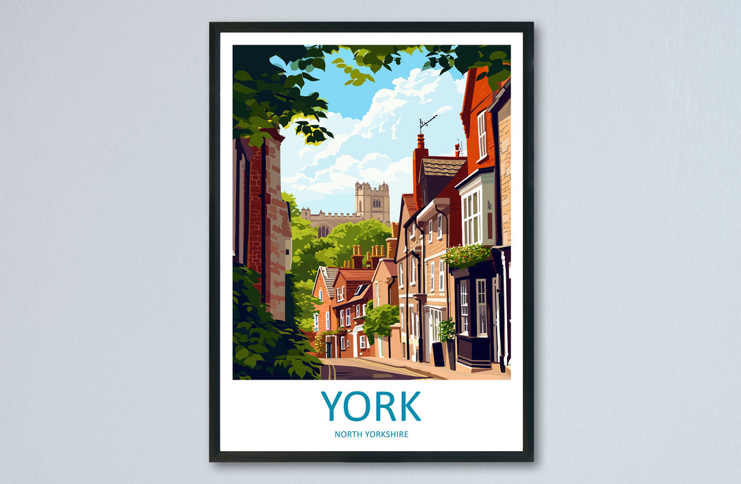 York Travel Print Wall Art York Wall Hanging Home Décor York Gift Art Lovers England Art Lover Gift Print Artwork Yorkshire Art