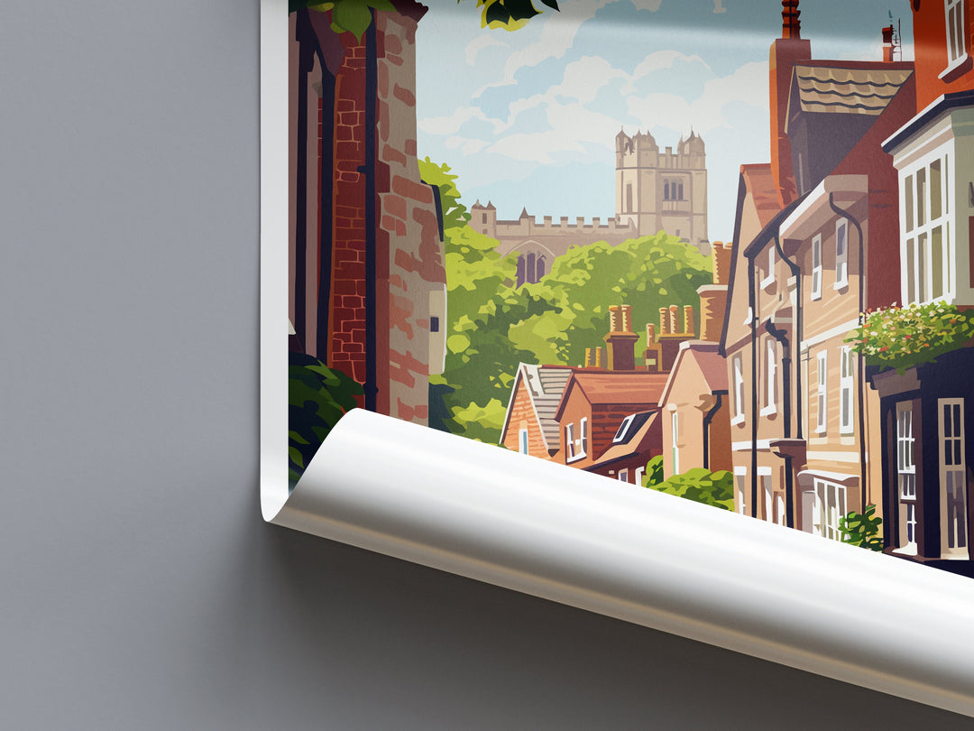 York Travel Print Wall Art York Wall Hanging Home Décor York Gift Art Lovers England Art Lover Gift Print Artwork Yorkshire Art