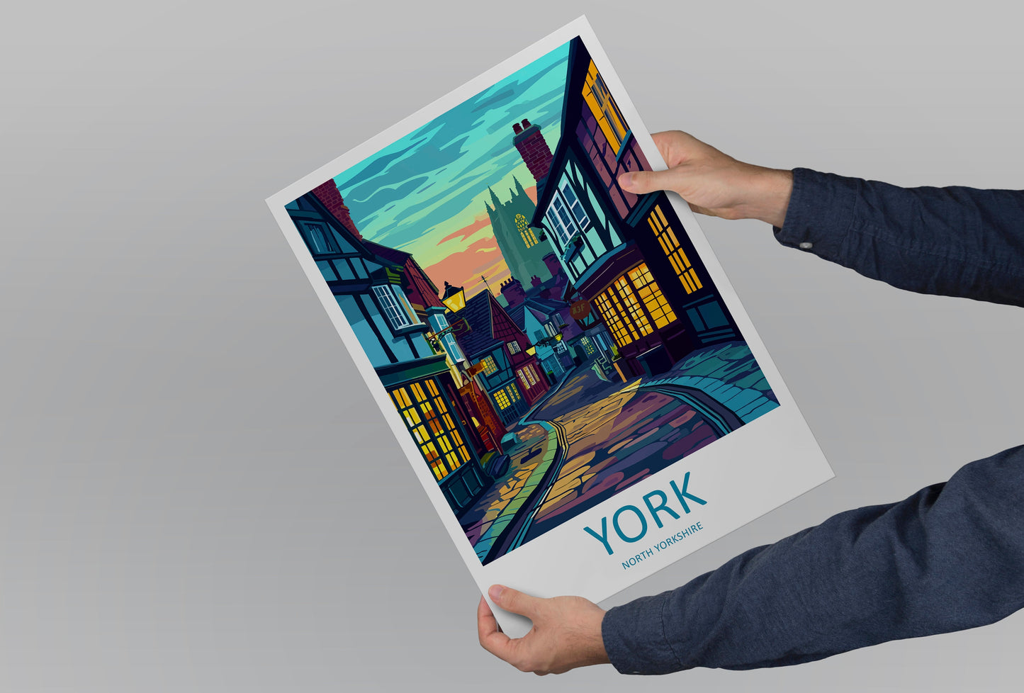 York Travel Print Wall Art York Wall Hanging Home Décor York Gift Art Lovers England Art Lover Gift Print Artwork Yorkshire Art