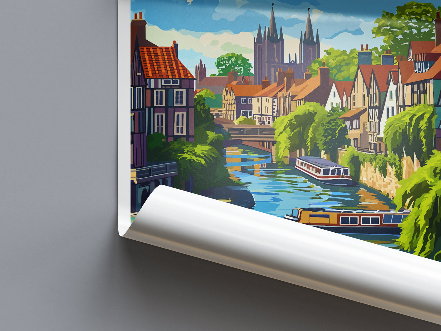 York Travel Print Wall Art York Wall Hanging Home Décor York Gift Art Lovers England Art Lover Gift Print Artwork Yorkshire Art