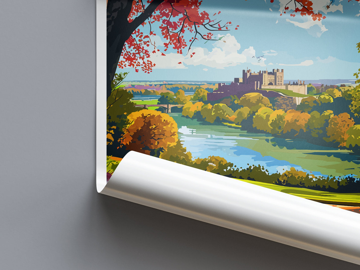 Windsor Travel Print Wall Art Windsor Wall Hanging Home Décor Windsor Gift Art Lovers Scotland Art Lover Gift Castle