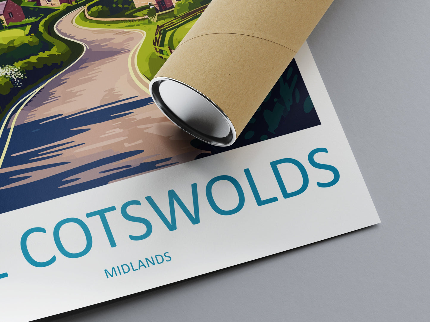 Cotswolds Print Cotswolds Home Decor Landscape Art Print Cotswolds Wall Art for England Enthusiast Gift Wall Hanging Cotswolds UK Poster Art