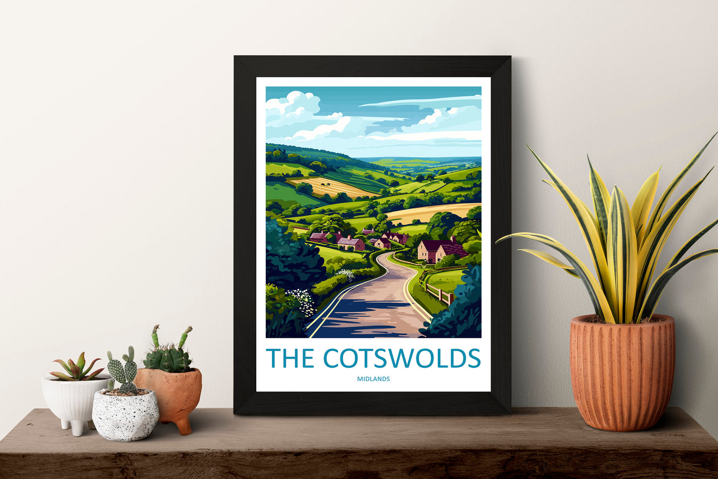 Cotswolds Print Cotswolds Home Decor Landscape Art Print Cotswolds Wall Art for England Enthusiast Gift Wall Hanging Cotswolds UK Poster Art