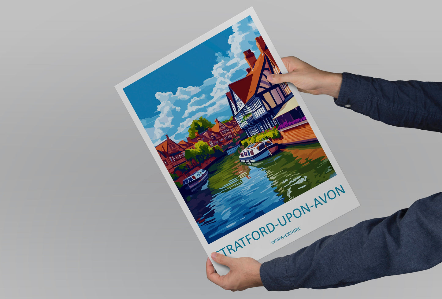 Stratford-upon-avon Travel Print Wall Art Stratford-upon-avon Wall Hanging Home Décor Stratford-upon-avon Gift Art Lovers England Art Lover