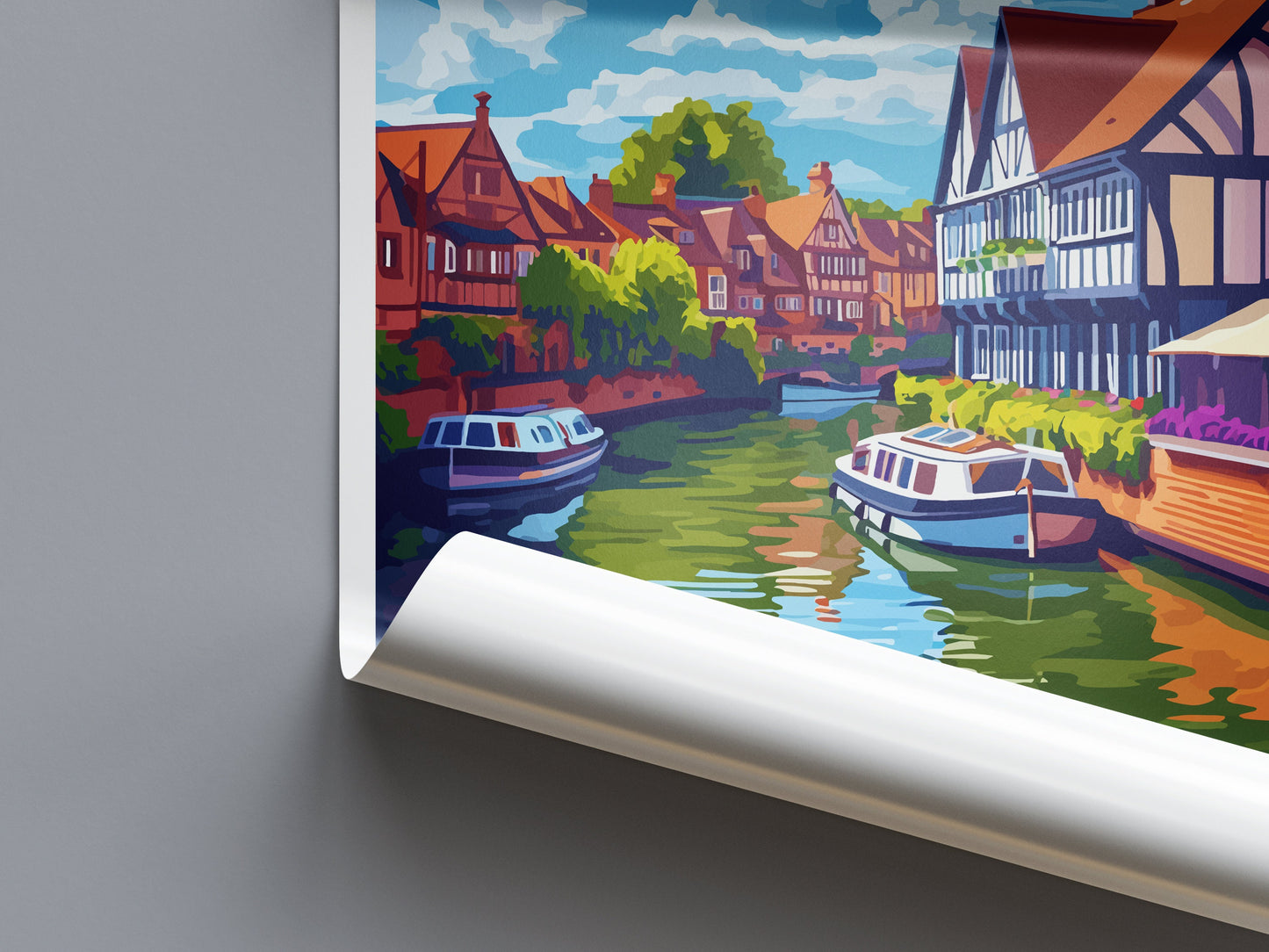 Stratford-upon-avon Travel Print Wall Art Stratford-upon-avon Wall Hanging Home Décor Stratford-upon-avon Gift Art Lovers England Art Lover