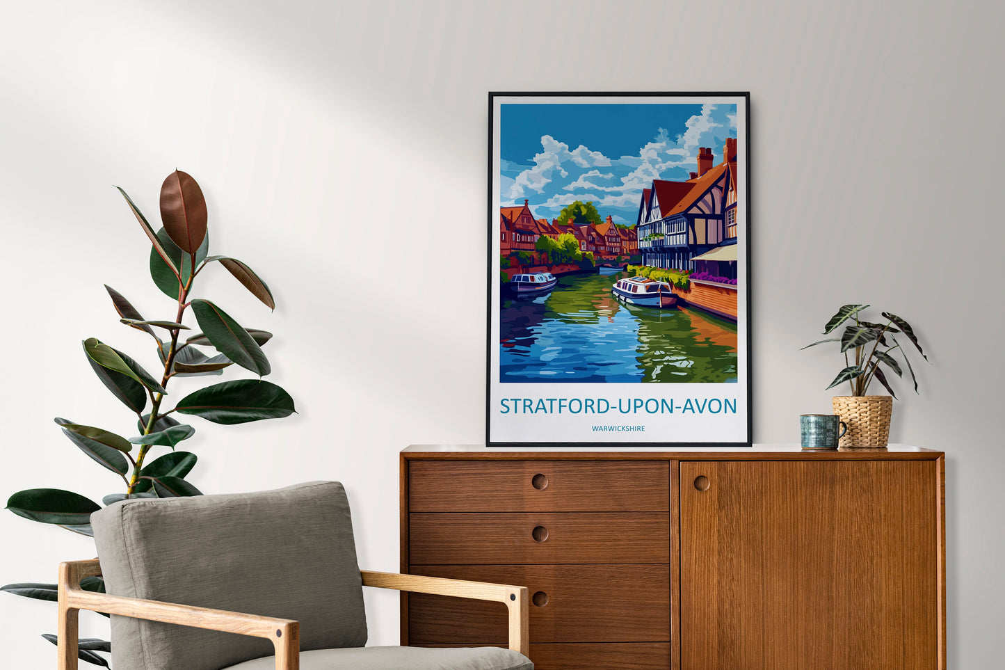 Stratford-upon-avon Travel Print Wall Art Stratford-upon-avon Wall Hanging Home Décor Stratford-upon-avon Gift Art Lovers England Art Lover