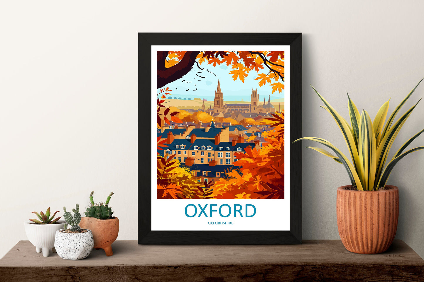 Oxford Travel Print Wall Art Oxford Wall Hanging Home Décor Oxford Gift Art Lovers England Art Lover Gift Poster Oxford Art Oxford Poster