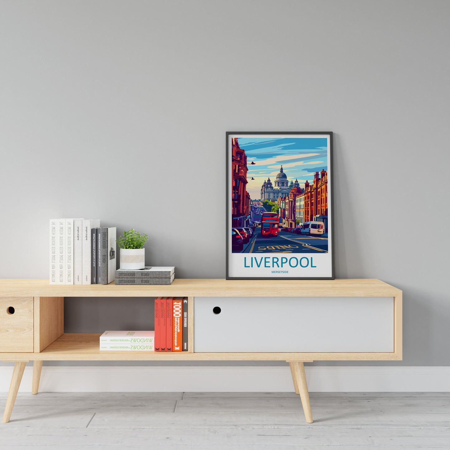 Liverpool Travel Print Wall Art Liverpool Wall Hanging Home Décor Liverpool Gift Art Lovers England Art Lover Gift Liverpool Travel Art Gift