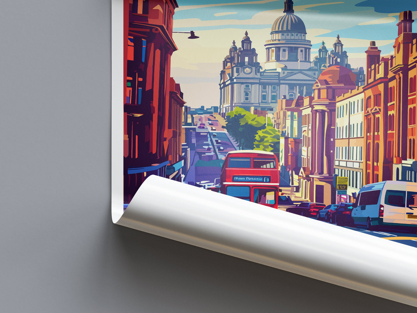 Liverpool Travel Print Wall Art Liverpool Wall Hanging Home Décor Liverpool Gift Art Lovers England Art Lover Gift Liverpool Travel Art Gift