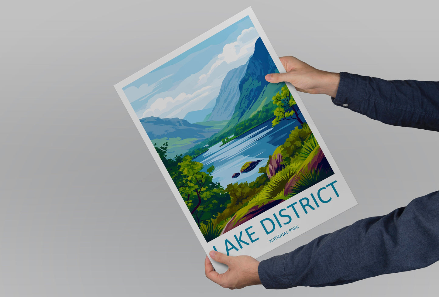 Lake District Print Lake District Home Decor Landscape Art Print Lake District Wall Art Nature Enthusiast Gift Wall Hanging Lake District