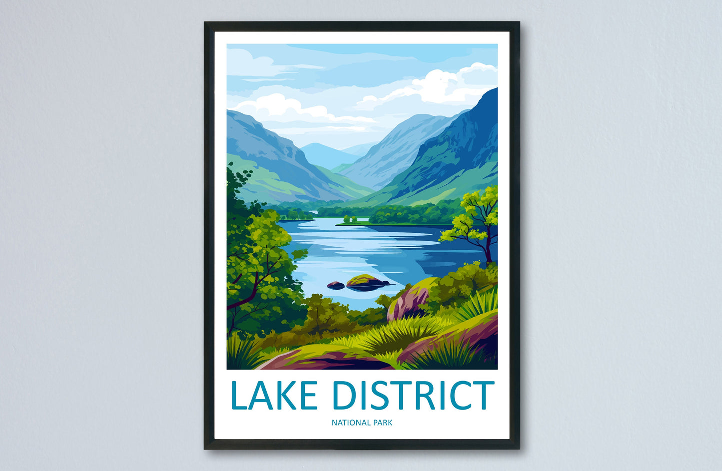 Lake District Print Lake District Home Decor Landscape Art Print Lake District Wall Art Nature Enthusiast Gift Wall Hanging Lake District