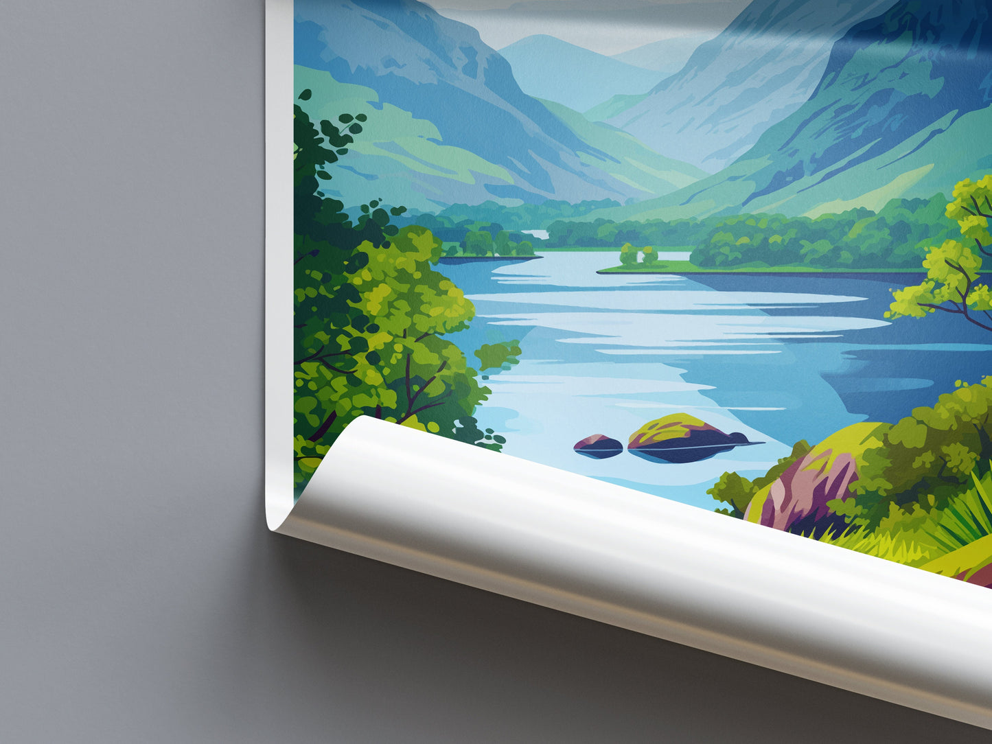 Lake District Print Lake District Home Decor Landscape Art Print Lake District Wall Art Nature Enthusiast Gift Wall Hanging Lake District