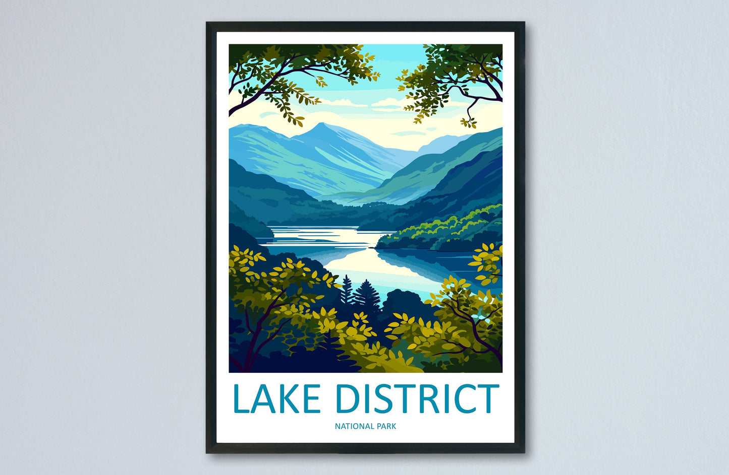 Lake District Print Lake District Home Decor Landscape Art Print Lake District Wall Art Nature Enthusiast Gift Wall Hanging Lake District