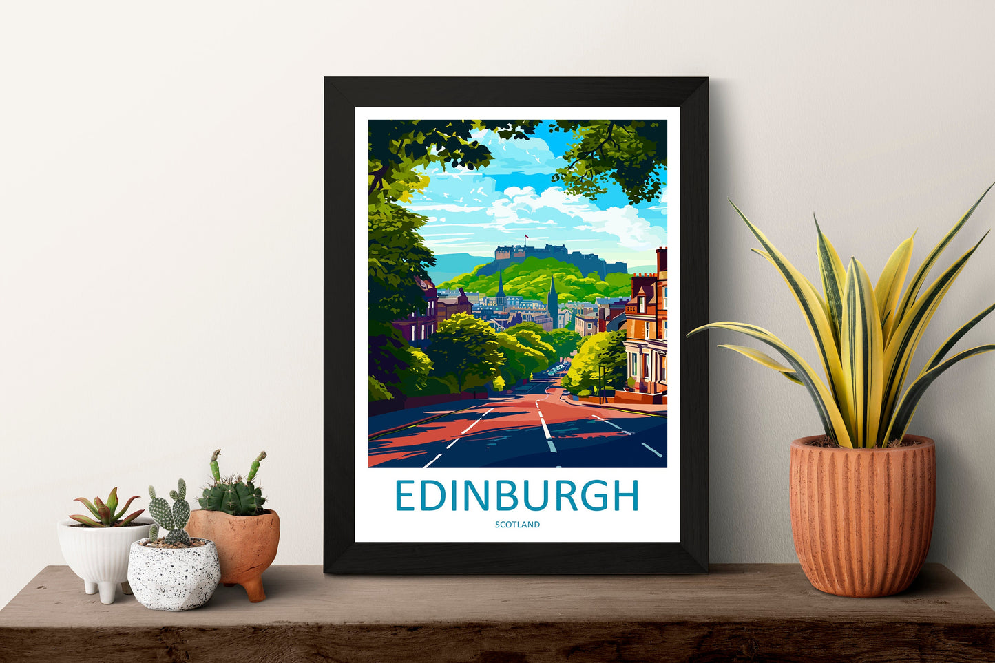 Edinburgh Cityscape Print Edinburgh Home Decor European City Art Print Edinburgh Wall Art Scotland Enthusiast Gift Wall Hanging Edinburgh