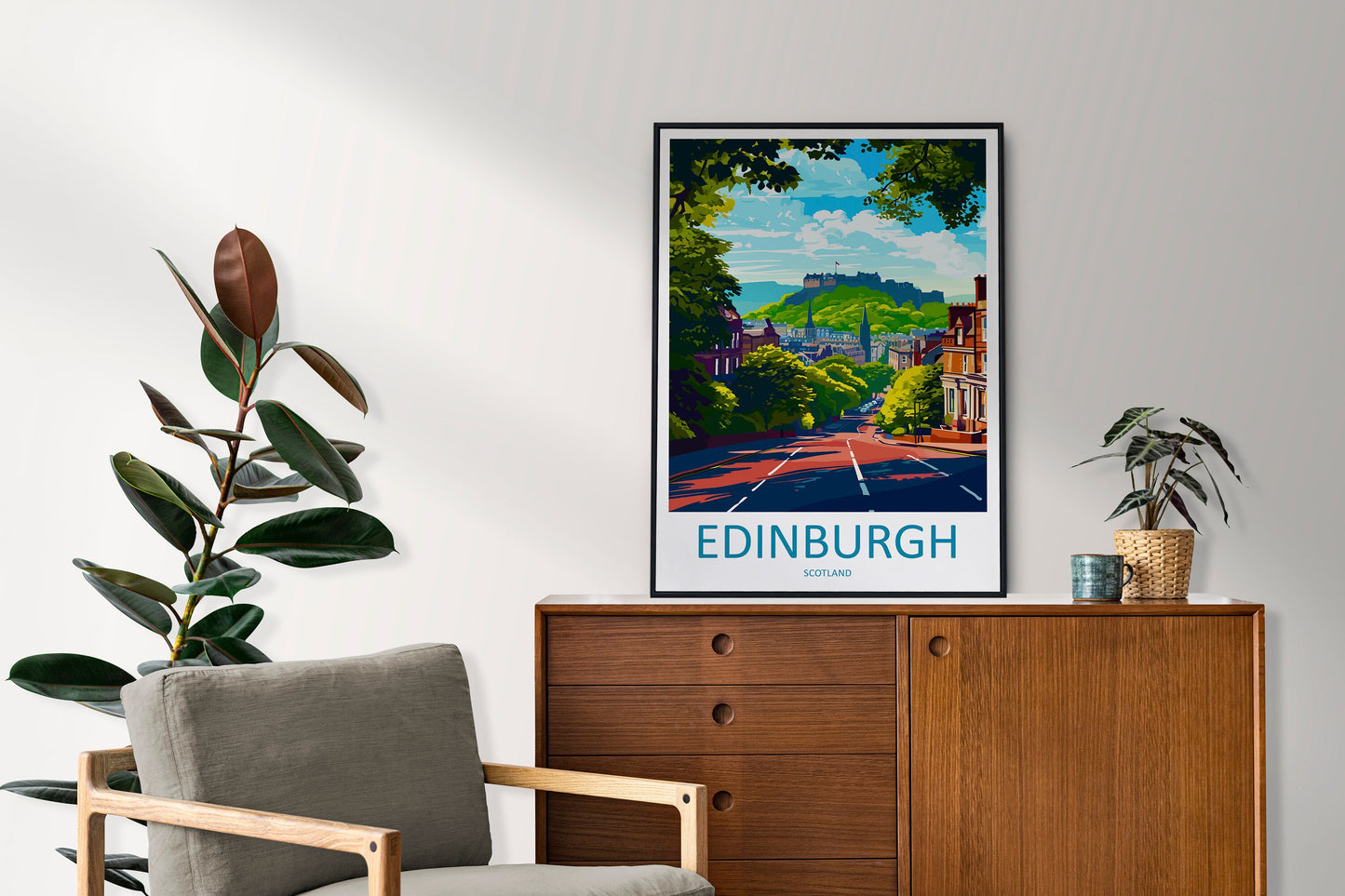 Edinburgh Cityscape Print Edinburgh Home Decor European City Art Print Edinburgh Wall Art Scotland Enthusiast Gift Wall Hanging Edinburgh