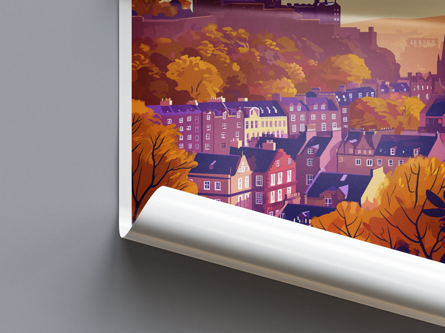 Edinburgh Cityscape Print Edinburgh Home Decor European City Art Print Edinburgh Wall Art Scotland Enthusiast Gift Wall Hanging Edinburgh