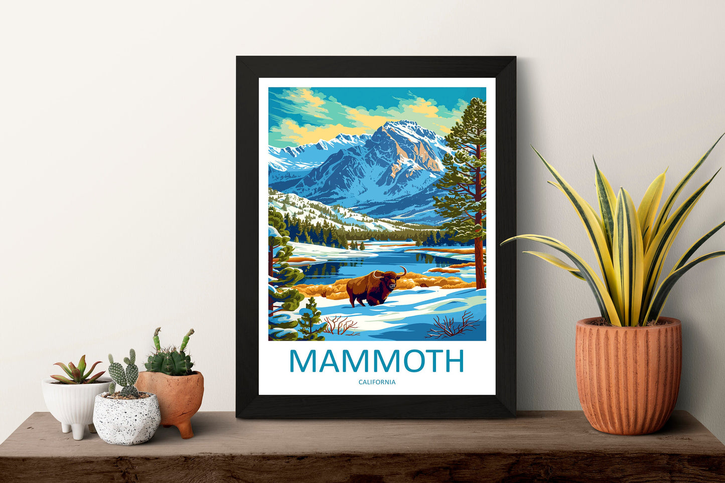 Lake Mammoth Travel Print Wall Art Lake Mammoth Wall Hanging Home Décor Lake Mammoth Gift Art Lovers California Art Lover Gift