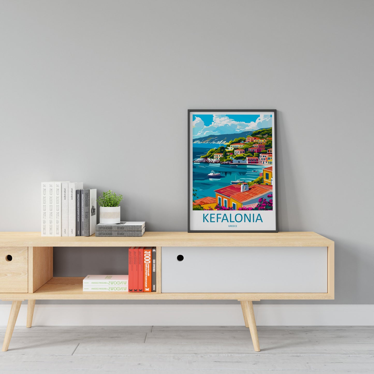 Kefalonia Travel Print Wall Art Kefalonia Greece Wall Hanging Home Decoration Kefalonia Gift Art Lovers Wall Art Print Kefalonia Wall Décor