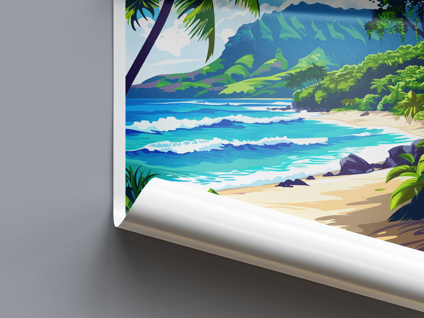 Kauai Travel Print Wall Art Kauai Wall Hanging Home Décor Kauai Gift Art Lovers Hawaii Art Lover Gift Print Artwork
