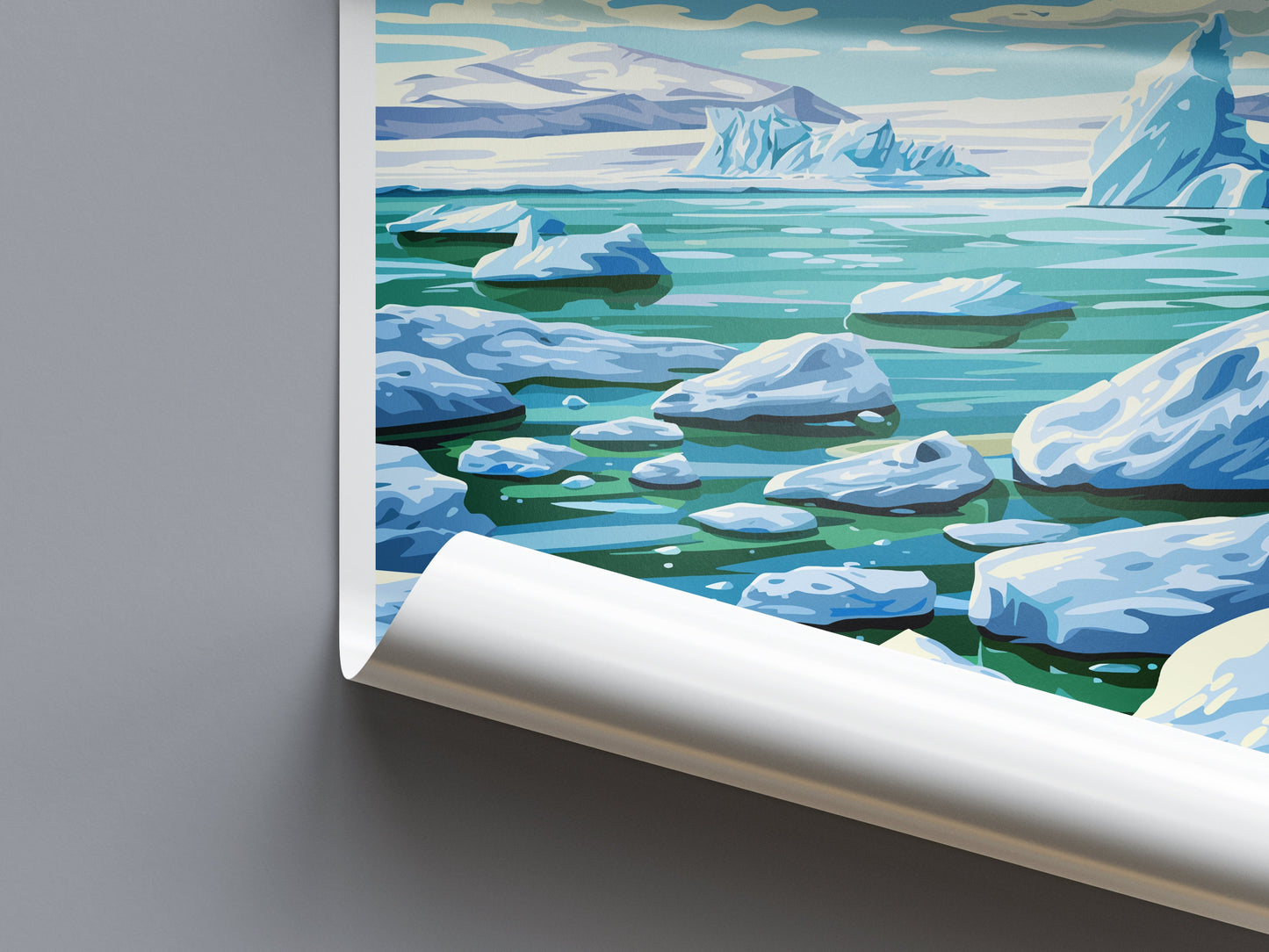 Jokulsarlon Travel Print Wall Art Jokulsarlon Wall Hanging Home Décor Jokulsarlon Gift Art Lovers Iceland Art Lover Gift Jokulsarlon Print