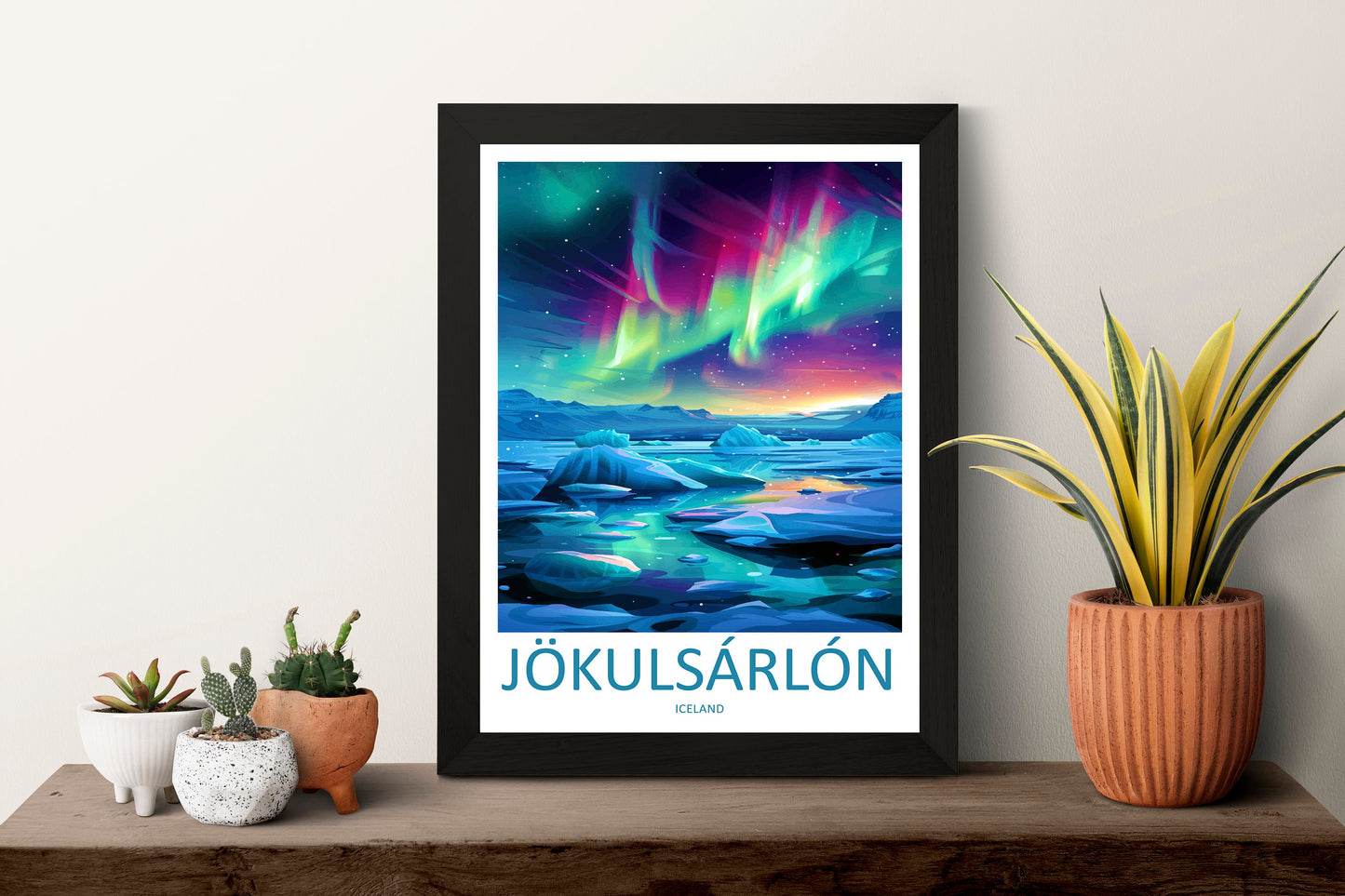 Jokulsarlon Travel Print Wall Art Jokulsarlon Wall Hanging Home Décor Jokulsarlon Gift Art Lovers Iceland Art Lover Gift Jokulsarlon Print