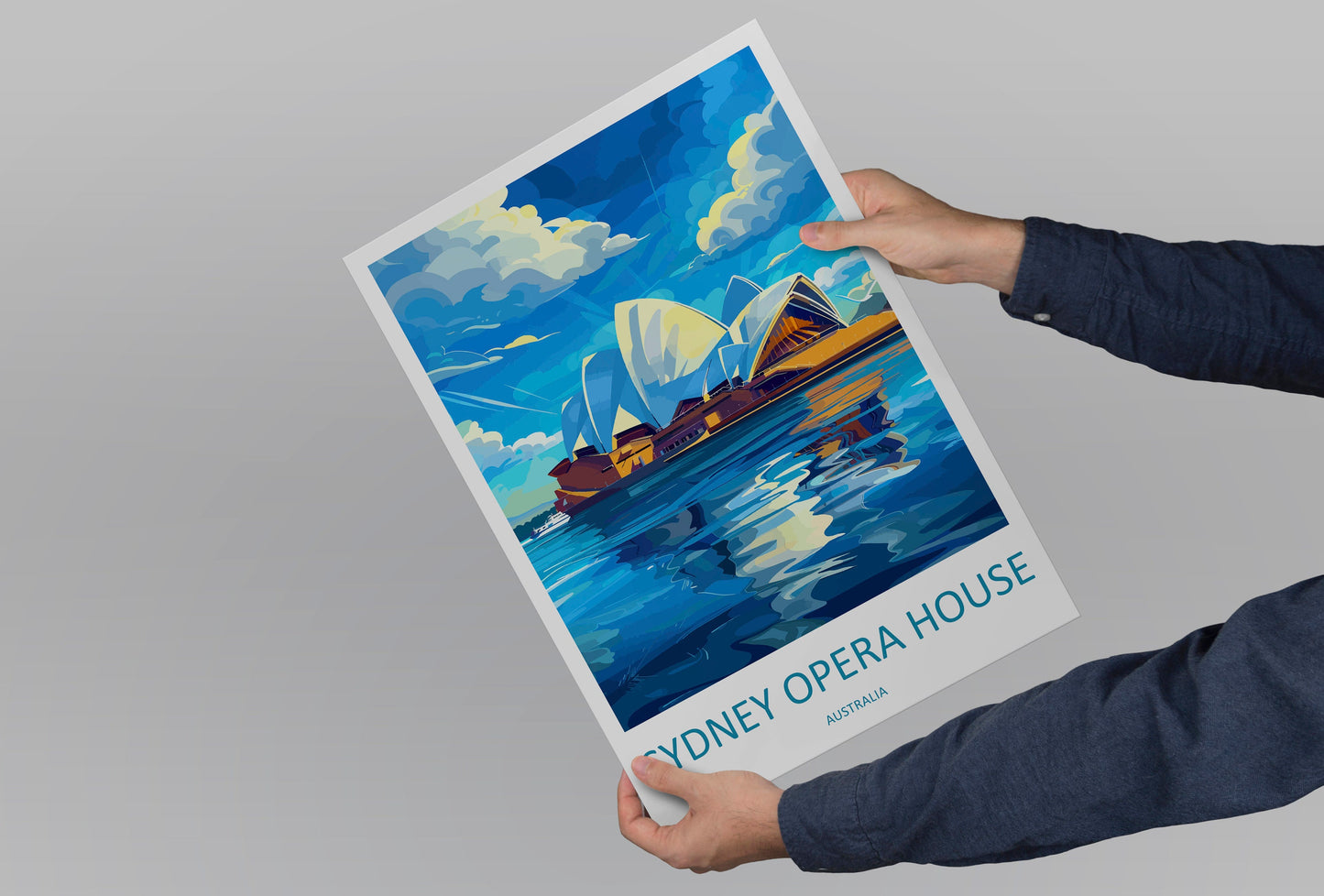 Sydney Opera House Travel Print Wall Art Sydney Opera House Wall Hanging Home Décor Sydney Gift Art Lovers Wall Art Australia Poster Decor