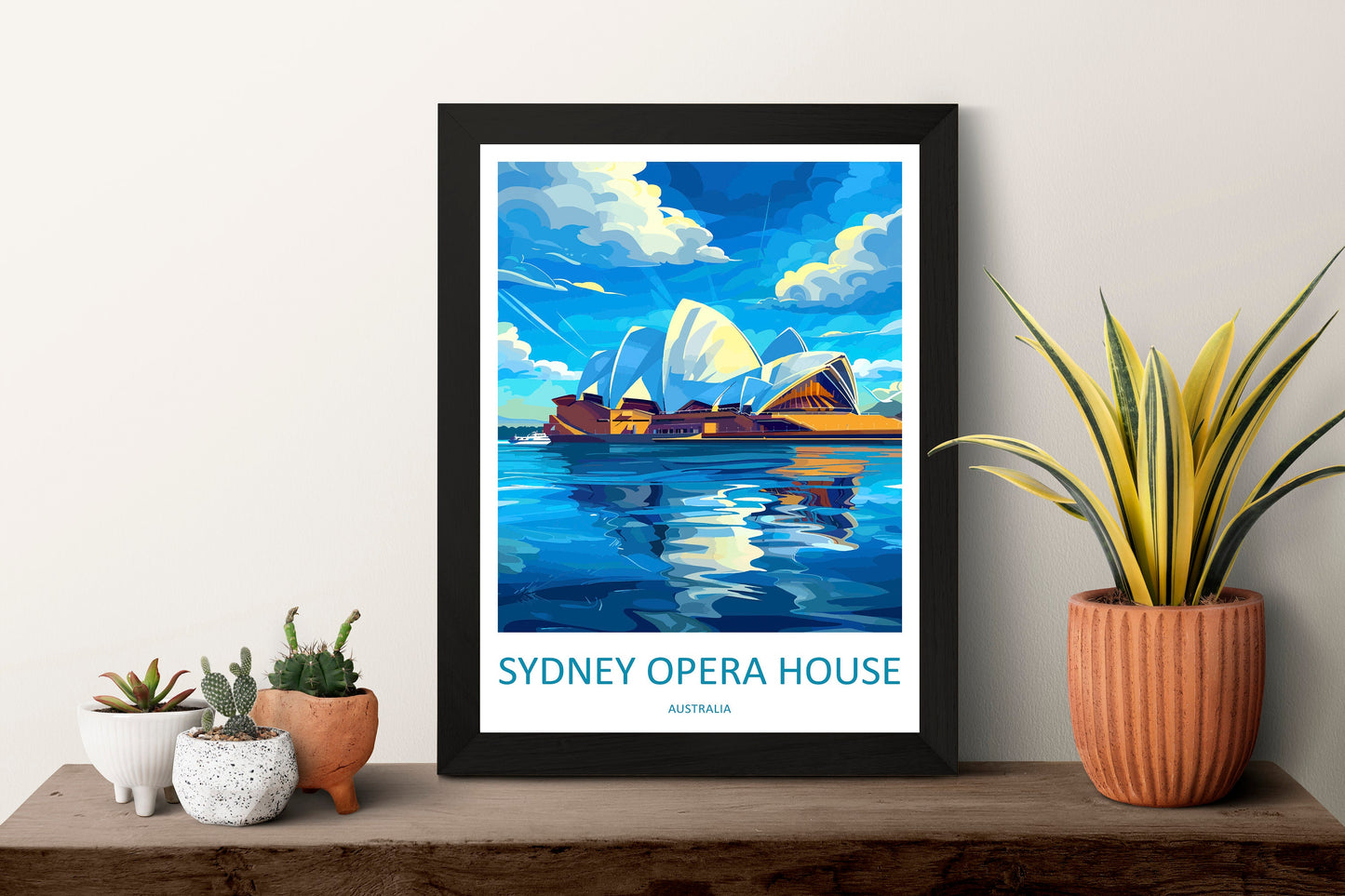 Sydney Opera House Travel Print Wall Art Sydney Opera House Wall Hanging Home Décor Sydney Gift Art Lovers Wall Art Australia Poster Decor