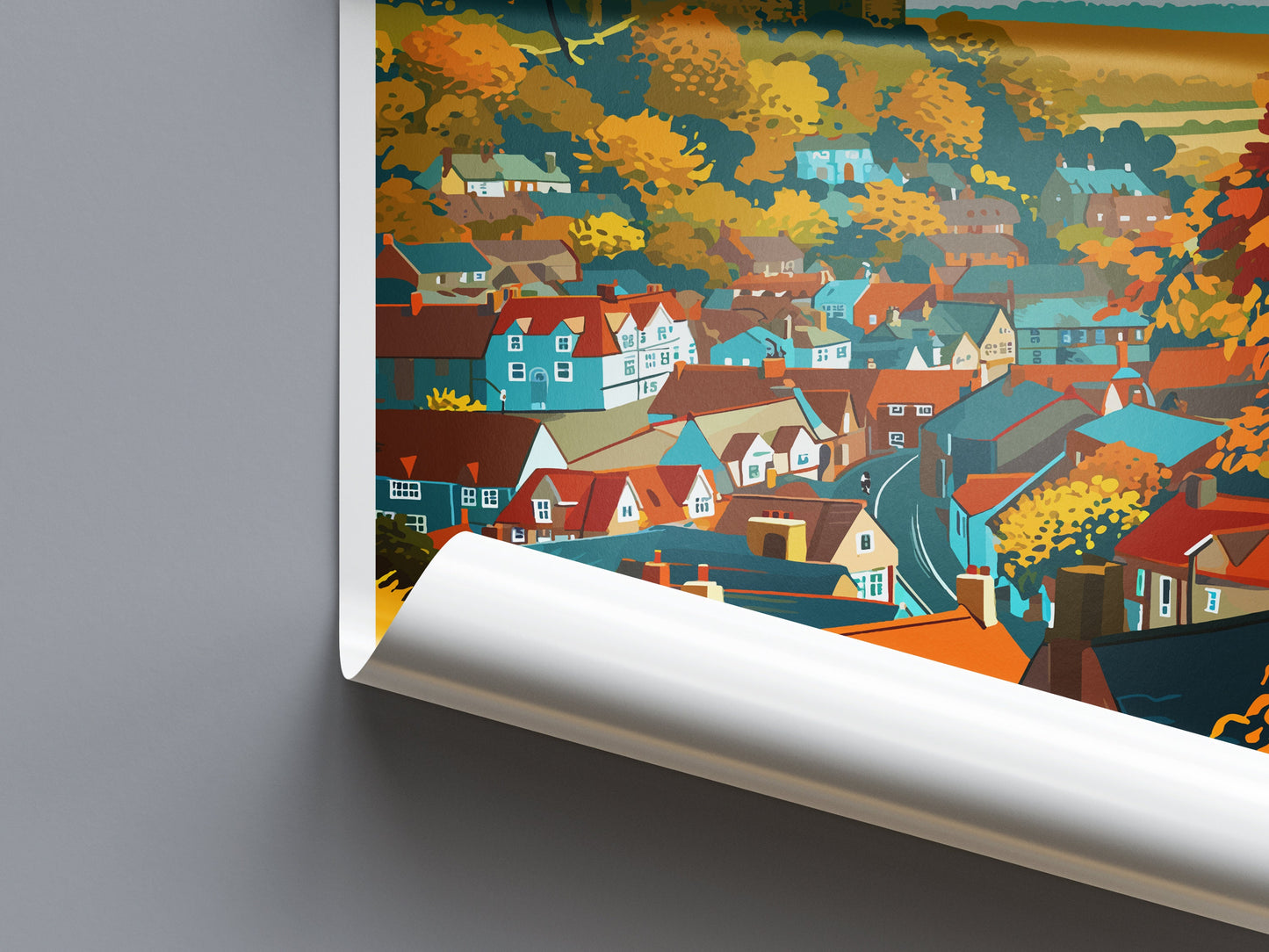 Durham Travel Print Wall Art Durham Wall Hanging Home Décor Durham Gift Art Lovers England Art Lover Gift Durham Travel Art Gift