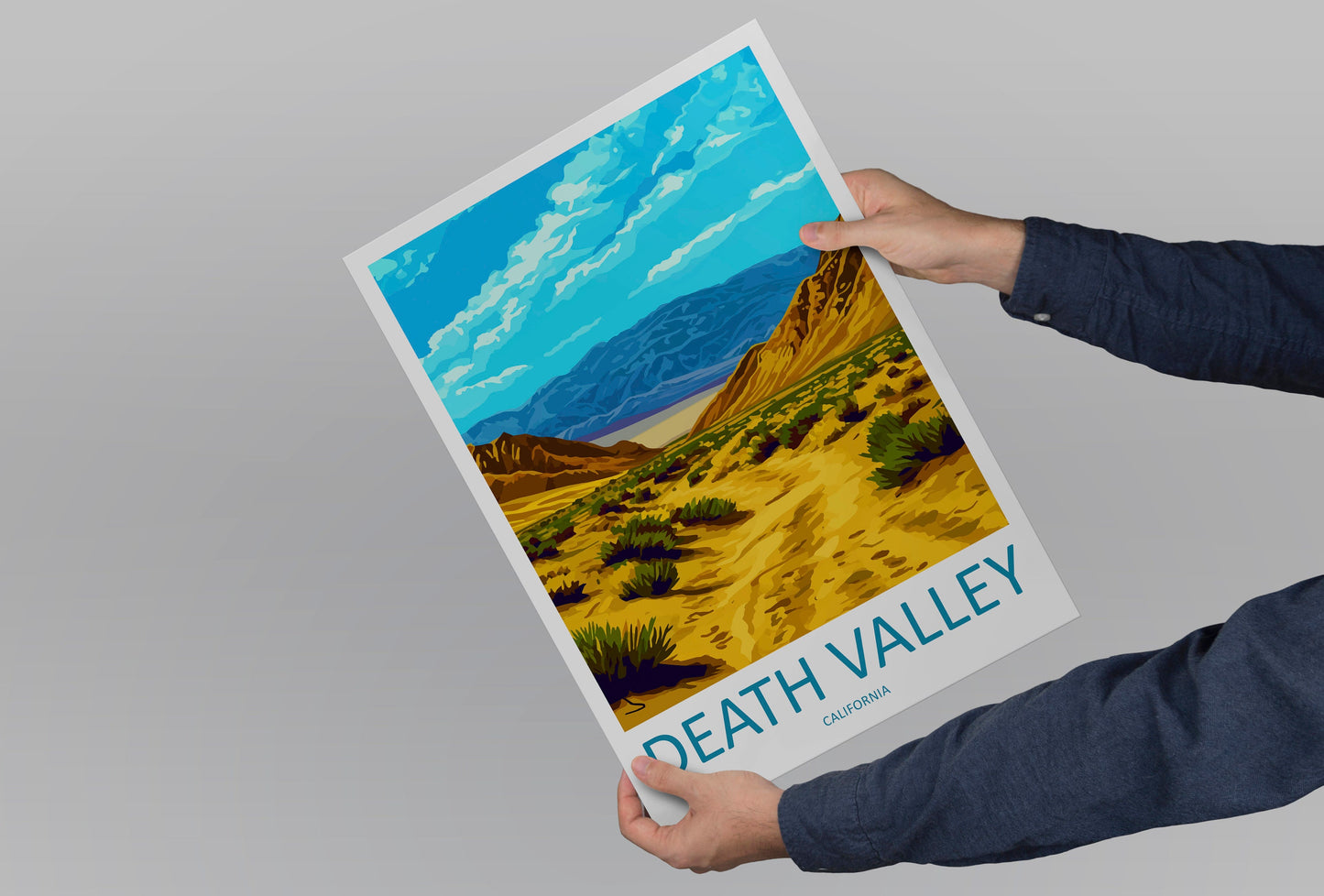 Death Valley National Park Travel Print Wall Art Death Valley Wall Hanging Home Décor Death Valley Gift Art Lovers California Art Lover Gift